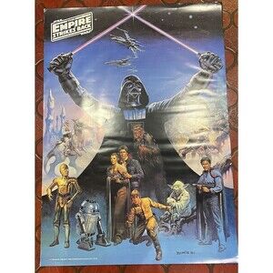 Vintage Star Wars-The Empire Strikes Back Boris '80 Poster 1996 Reprint 27”x37”